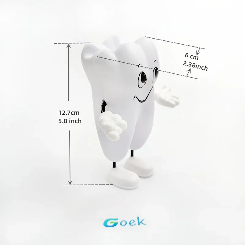 1 Piece Tooth-figure Squeeze Toy Dental Clinic Gift Dentistry Promotional Item Dentist Gift Soft PU Foam Model Shape 12.5cm