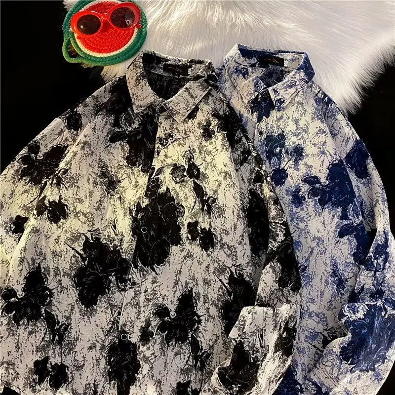 

Мужская джинсовая куртка в японском ретро-стиле, весна-осень, свободный крой, повседневная, модная, рабочая одежда, стандартный крой, длинный рукав