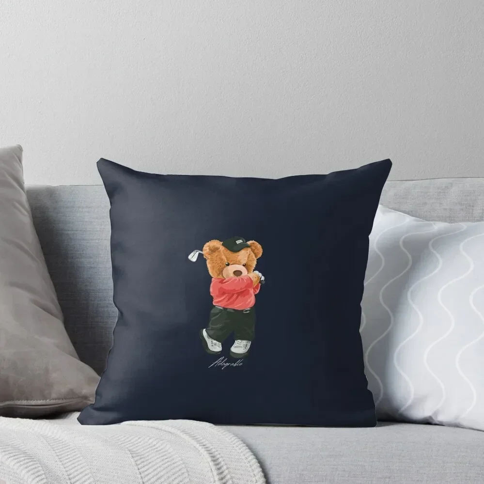 Cute Bear Glofing - Adograble Throw Pillow Pillowcases Cushion Covers Sofa christmas cushions covers pillow