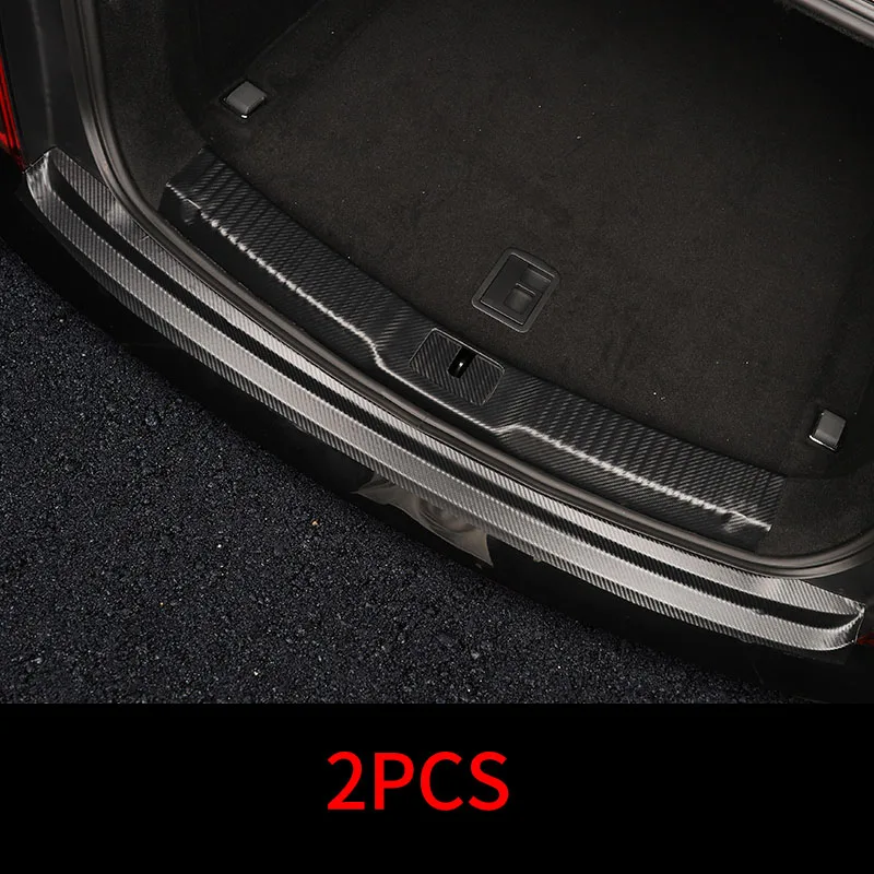 2pcs for HongQi H9 2020-2022 Leather Back Protector Protective Decorative Sticker for Boot Sill Strip