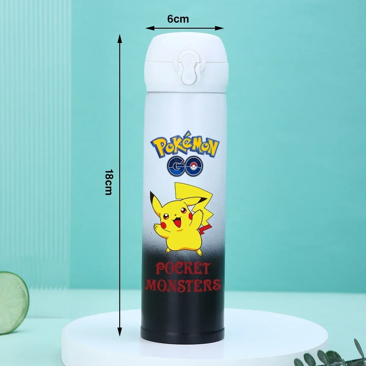 

500ML Pokemon Water Cup Anime Portable Kids Cute Pikachu Plastic Cartoon Outdoor Sports Large Capacity Water Bottle Gifts