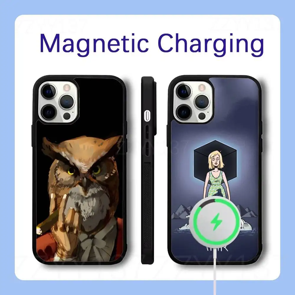 

Rusty Lake Owl Phone Case For iPhone 17,16,15,14,13,12,11,Pro,Max,Plus,Air,Mini,SE Magsafe Magnetic Wireless Charging