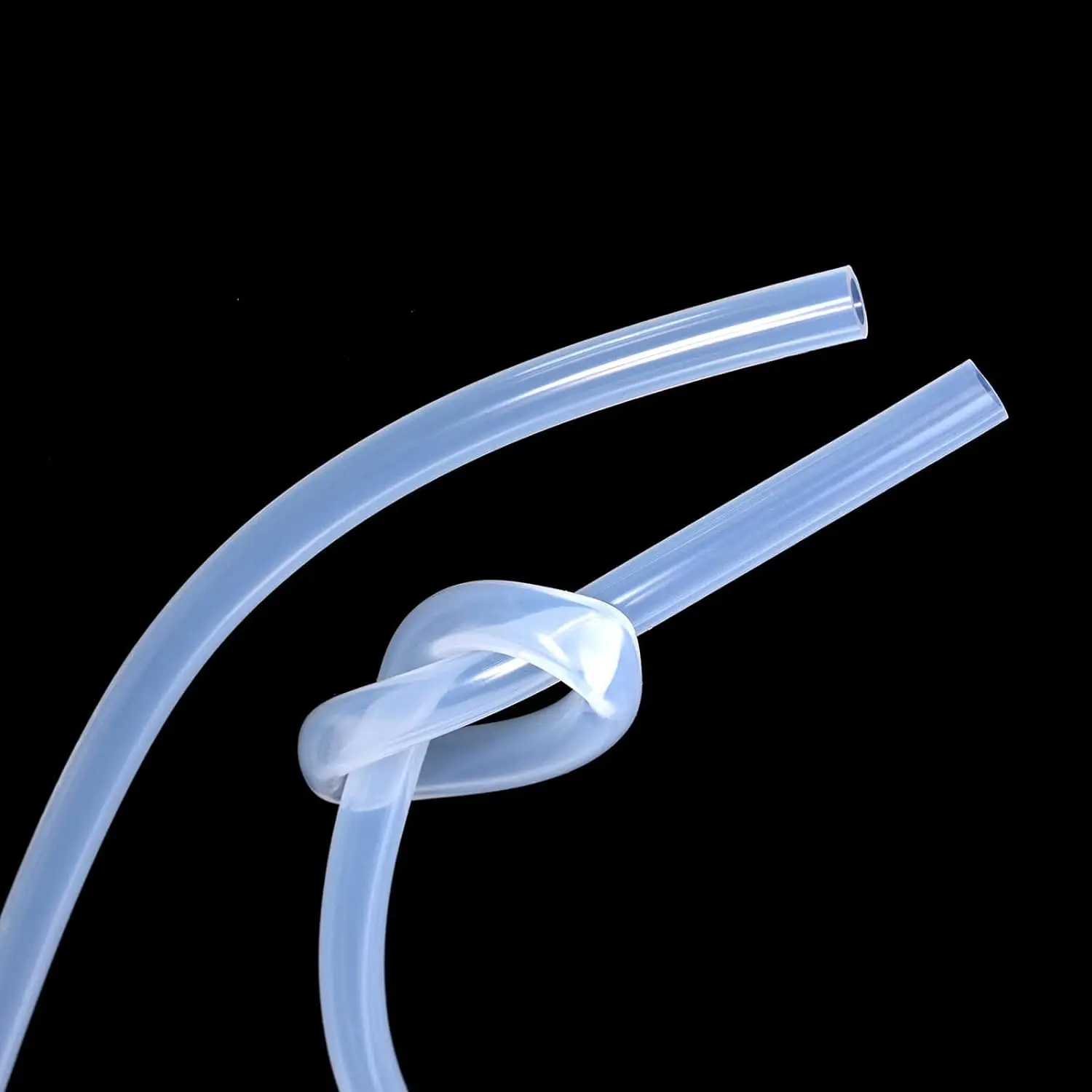 Manguera de goma de silicona transparente de grado alimenticio, tubo Flexible de silicona no tóxico, 1M, ID 2, 3, 4, 5, 6, 7, 8, 9, 10mm