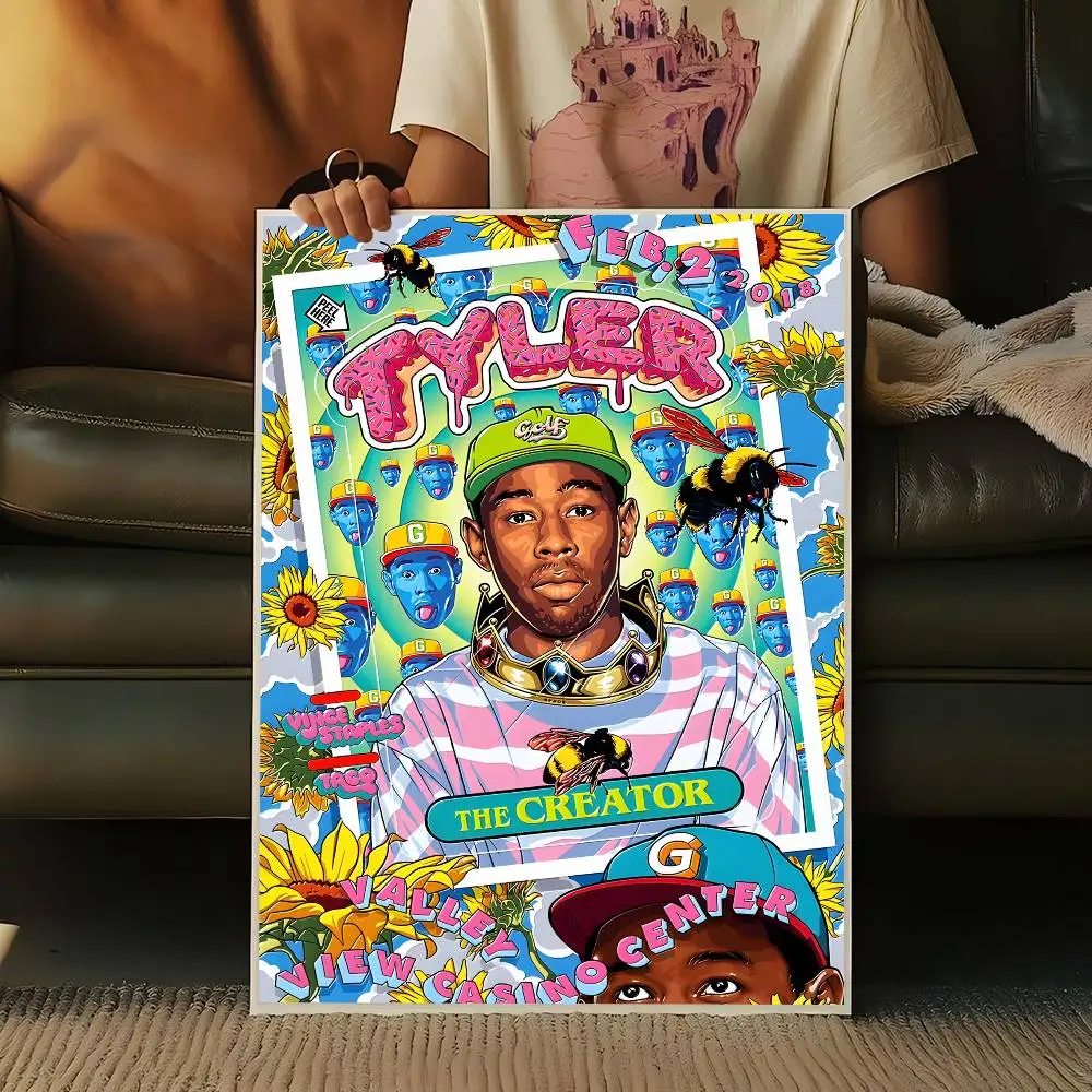 Rapper T-Tyler T-The C-Creator Classic Vintage Posters Vintage Room Home Bar Cafe Decor Nordic Home Decor view 6
