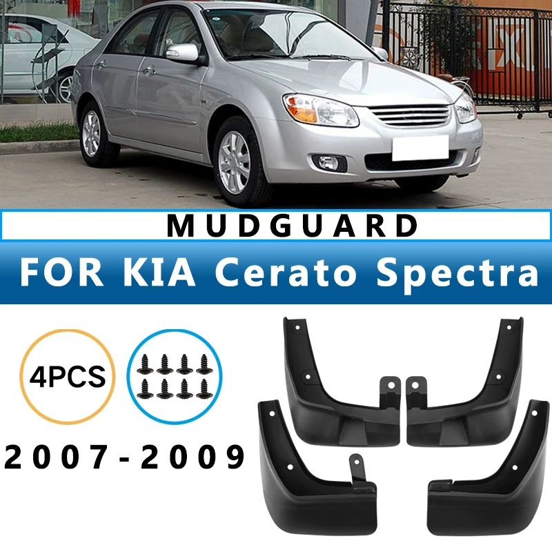 

Mud Flaps Fit for KIA Cerato Spectra 2007 2008 2009 Mudguards Tire Fenders Splash Proof Accessories Wheel Guards 4ps