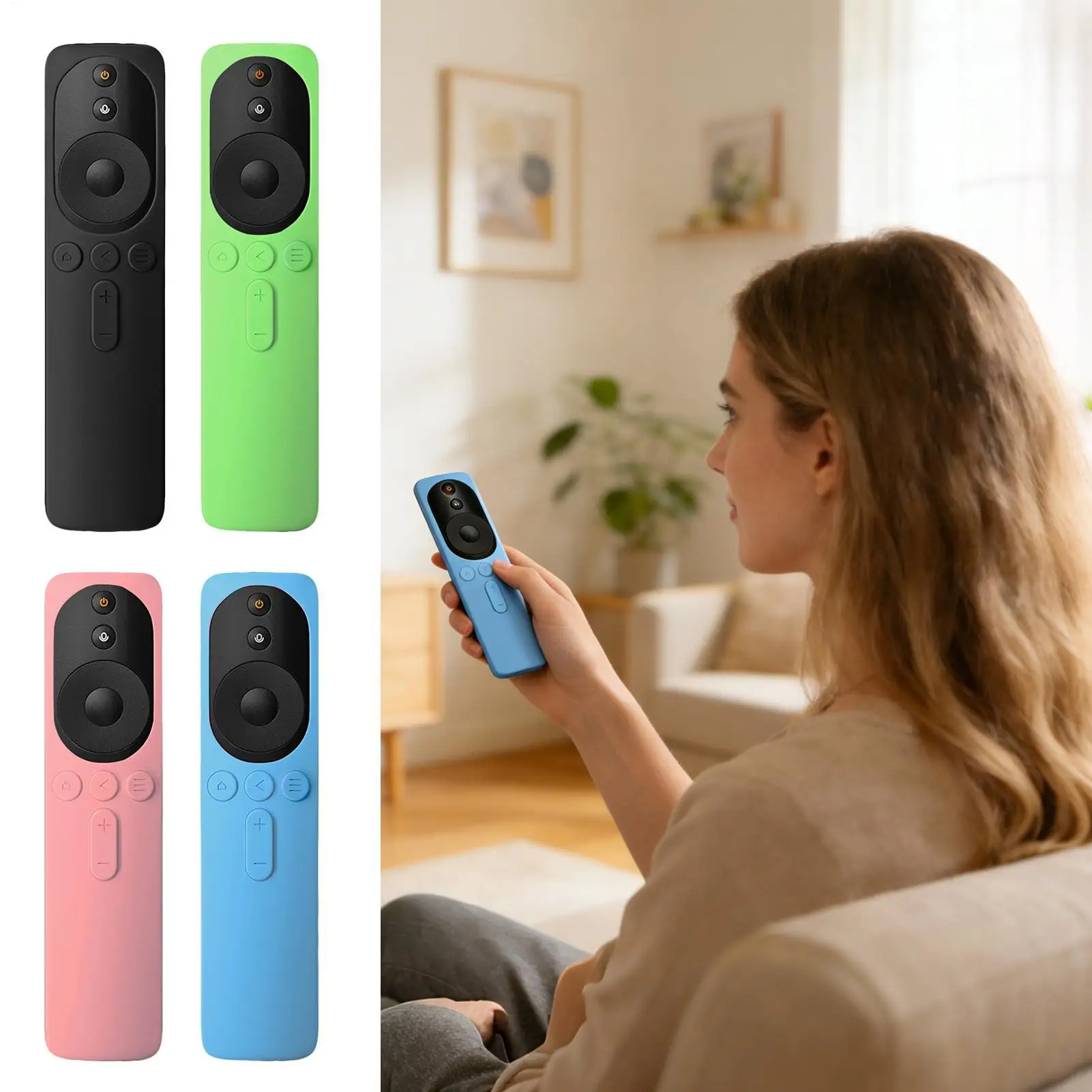 Universal Remote Control Cover Silicone Drop-Proof Dustproof Case Soft Protective Sleeve For TV AC, Home Office Hotel Bedroom