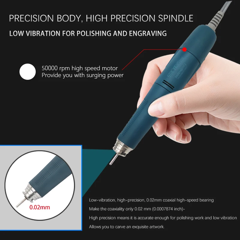 45000 RPM Handle Double Lock Laboratory Electric Micro Motor Jewelry Jade Handpiece 103L