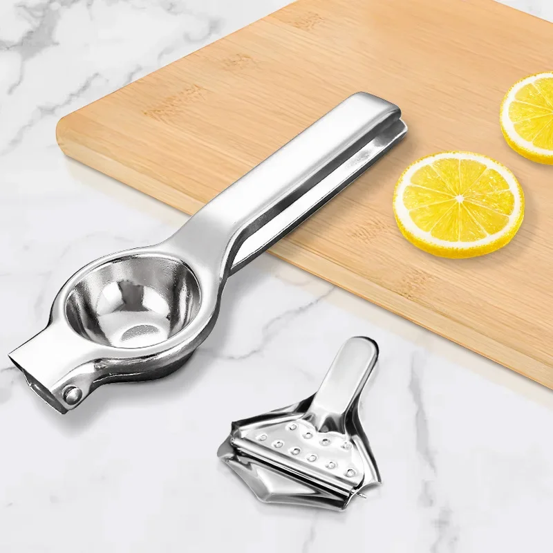 Stainless Steel Manual Juicer Processor Lemon Squeezer Orange Fruit Household Lemon Clip Fruit Pressing Kitchen Accessories