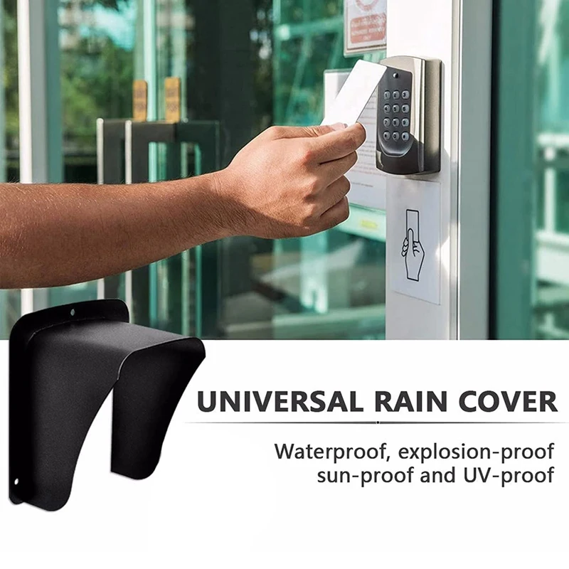 Rainproof Cover Access Control Keypad Waterproof Case Plastic Rain Protector Protection Doorbell Button Card Reader Sun Shell