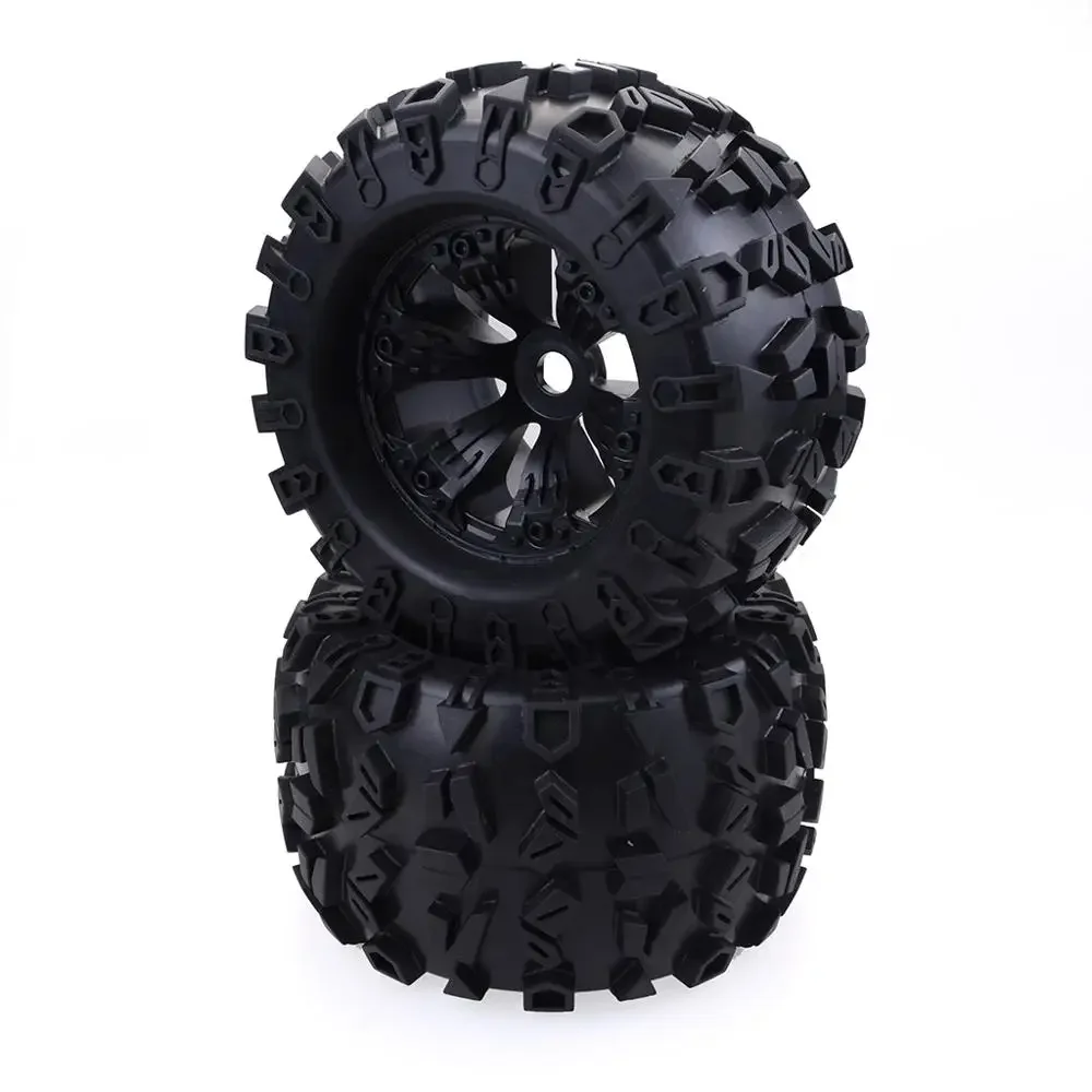 ZD Racing-Hex Roda e Pneus para Redcat Rovan HPI, Savage XL, Desert GT, FLUX, HSP, 1/8 Monster Truck, 17mm, 170mm, 2 peças