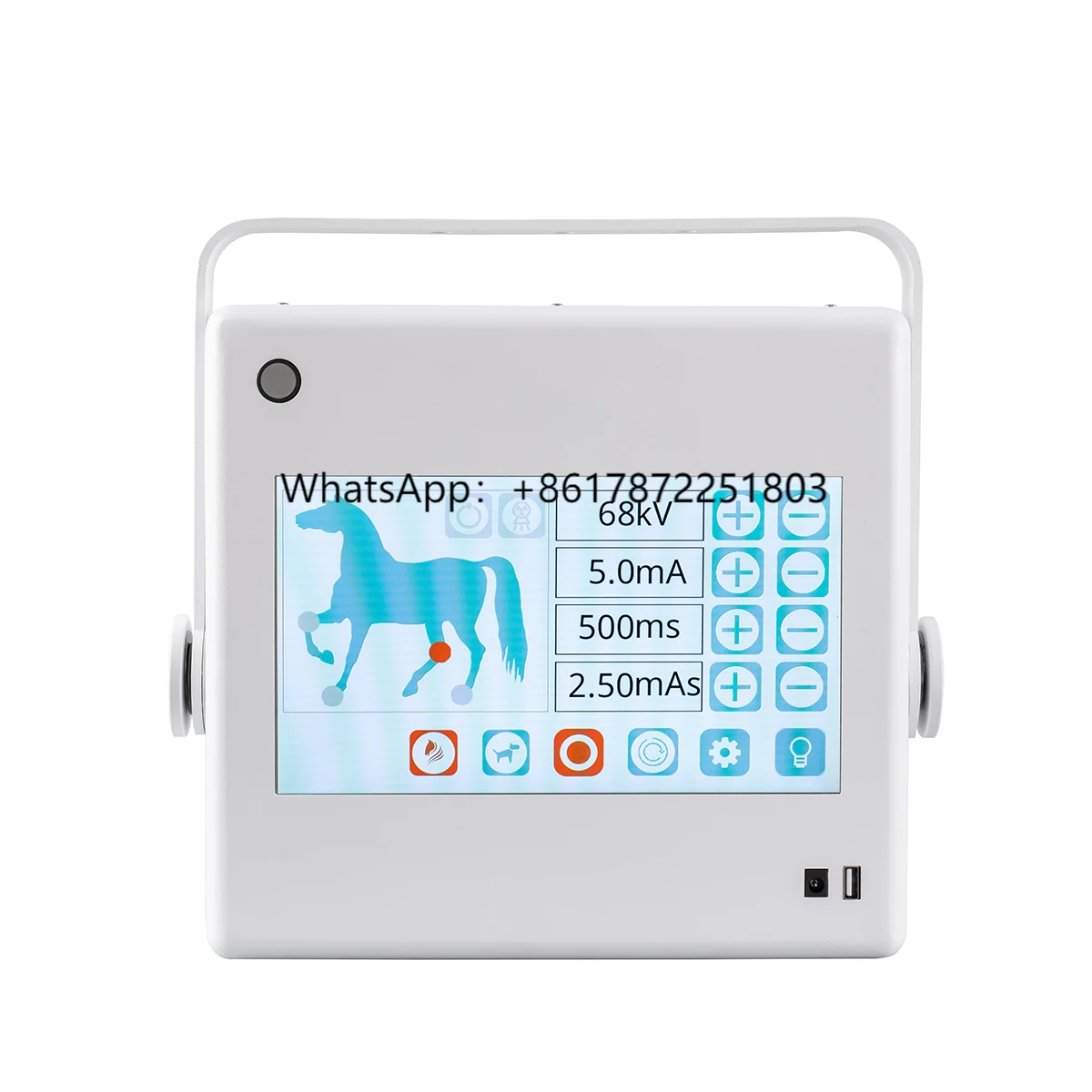 Medical Portable Small Light High Frequency X Ray Machine for Veterinary Use with Touch Screen