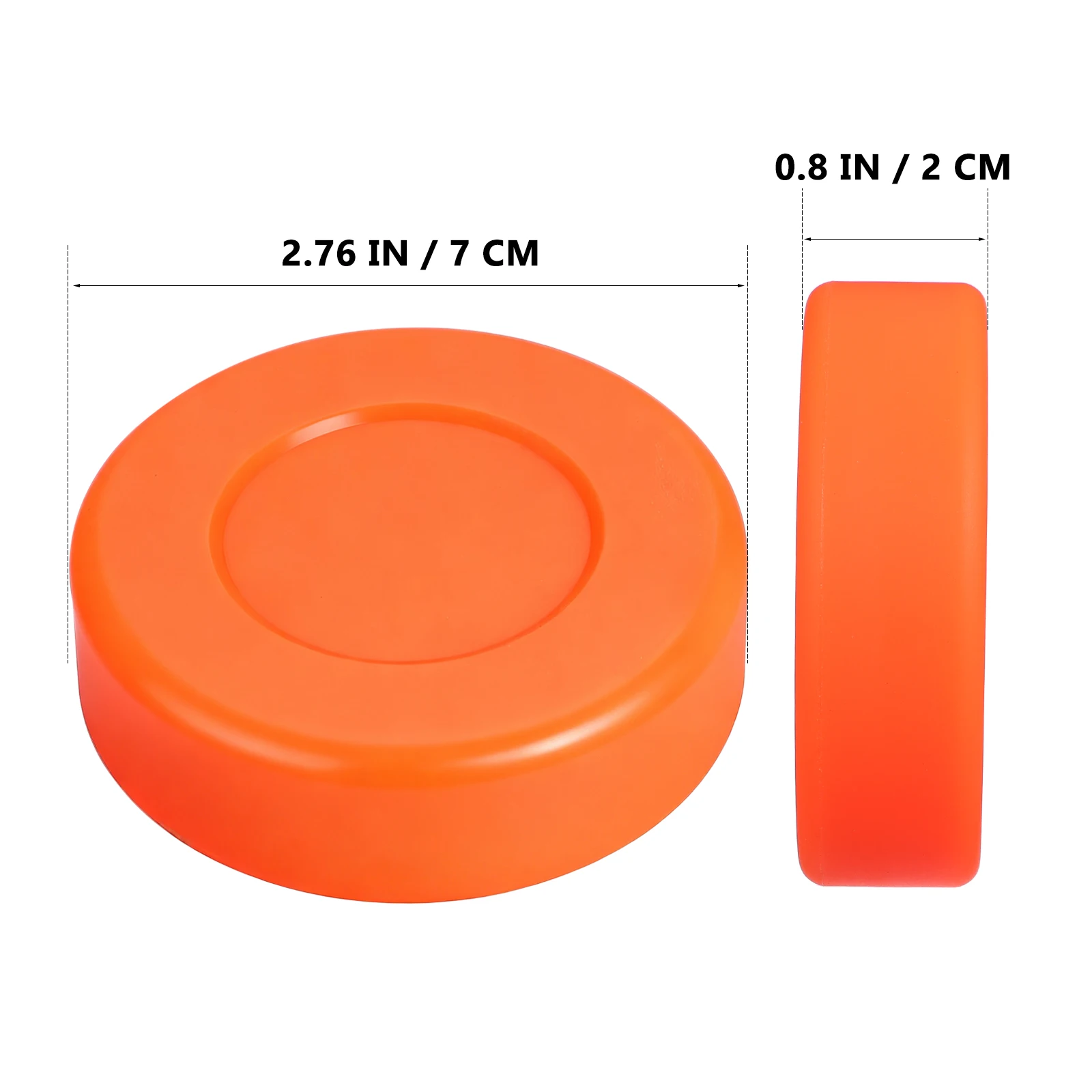 4 قطع من كرات الهوكي الجليدية الاحترافية، عفريت تدريب مطاطي لممارسة هوكي الهواء خفيف الوزن، حجم اللوائح الرسمية