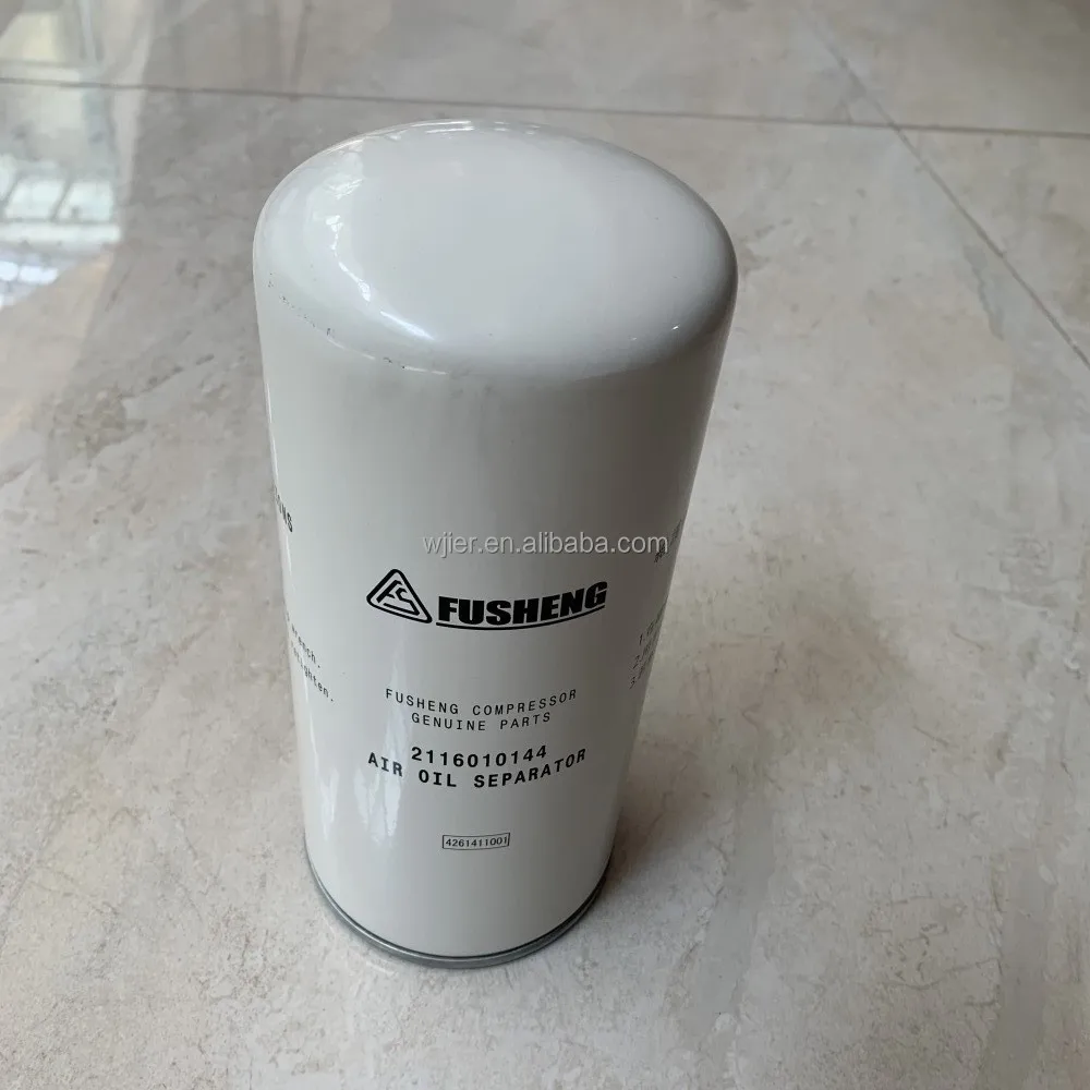 genuine 2pcs/lot 2116010144 Fusheng air compressor air oil separator element OS