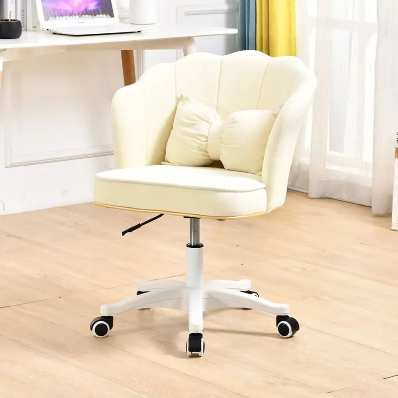 Home computer chair, comfortable backrest, swivel chair, female student dormitory, internet celebrity makeup chair