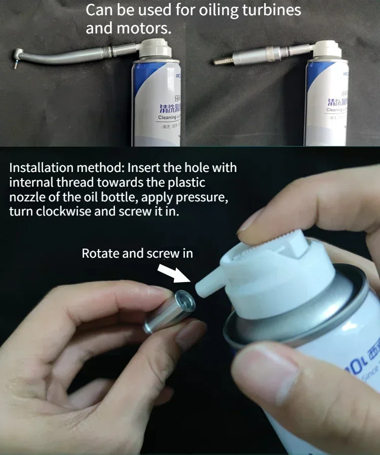 Dentistry Product Tool Equipment Dental Turbine Air Motor  KV W&H COXO  Oil Injection Maintenance Injection Nozzle High  Speed