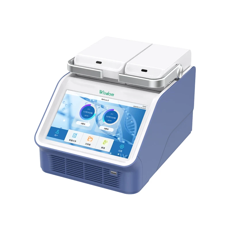 Termociclador WISDOM Serie PCR-W-PD con Alta Velocidad de Calentamiento y Enfriamiento, Diseño de Bloques Dobles, Unidad Wifi Integrada