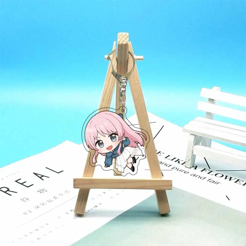 Anime BanG Dream Acrylic Keychain Cartoon Figure Toyama Kasumi Hanazono Tae Ushigome Rimi Pendant Keyring  For Girls Gift 6cm
