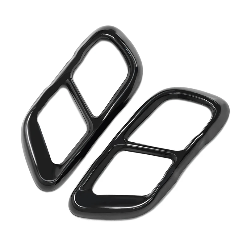 SYPES Black Stainless Steel Car Exhaust Tip Exhaust Pipe Tailpip Cover Trim for 19-2021  X5 G05 X6 G06 X7 G07 M Sports - view 6
