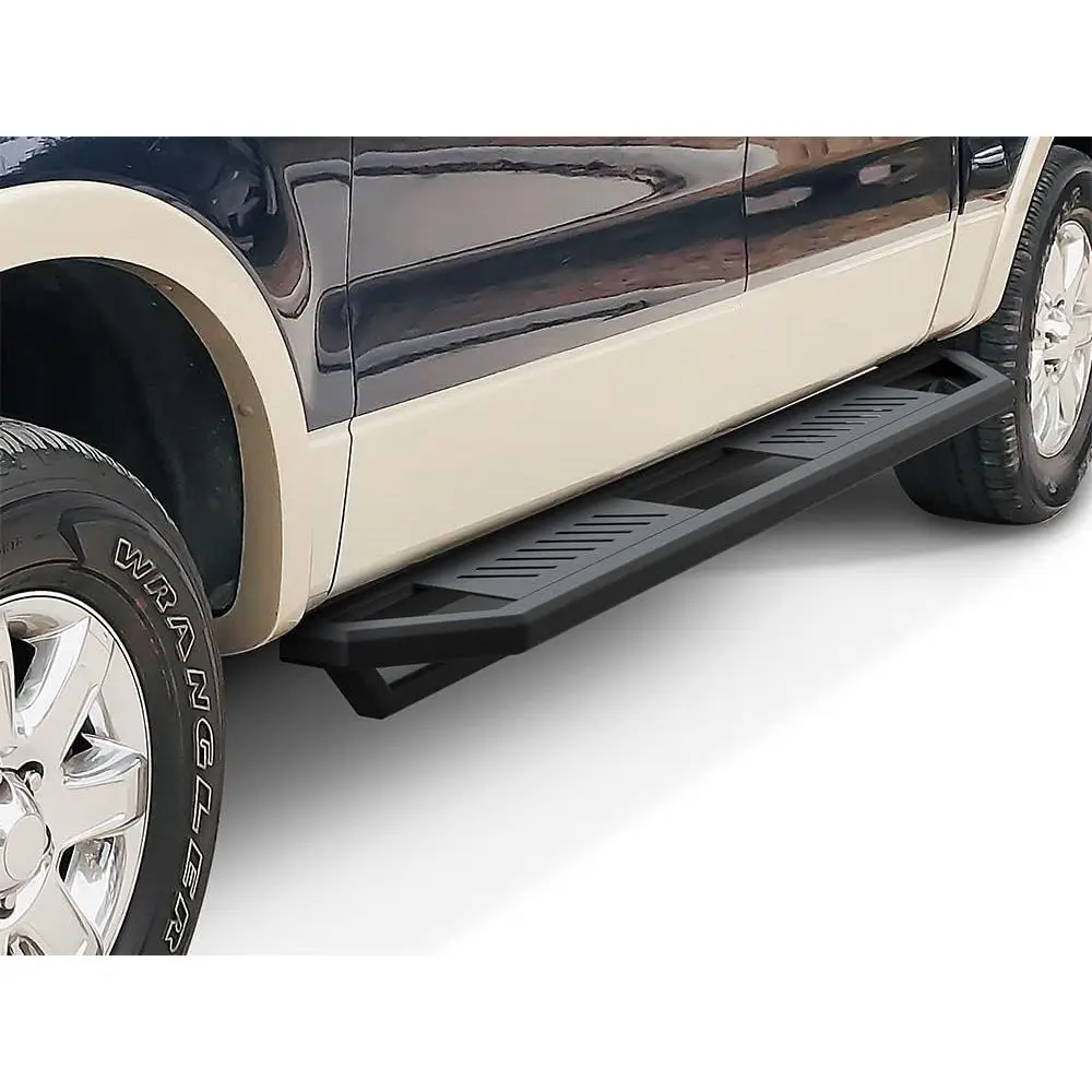 

Stainless Steel 6.5in Side Bars Square Tube Compatible with Ford F150 SuperCrew Cab 04-08