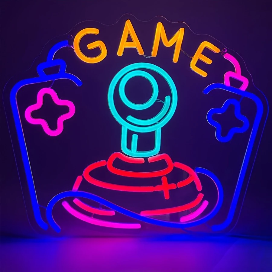 Party Games Stream - Lampu Neon LED untuk Game, Seni
