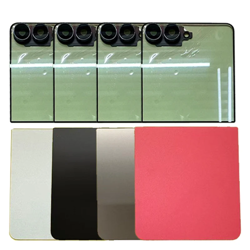

Z Flip 7 Housing For Samsung Galaxy Z Flip 7 F751 Glass Battery Back Cover Repair Replace Door Phone Rear Case + Camera Lens