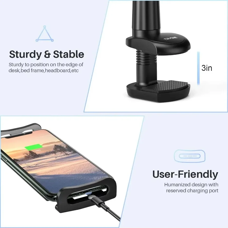 Multifunctional Lazy Phone and Tablet Universal Holder 80cm Tablet Holder Stand for iPad Air Mini or Other 4.7-10.5" Devices image 2