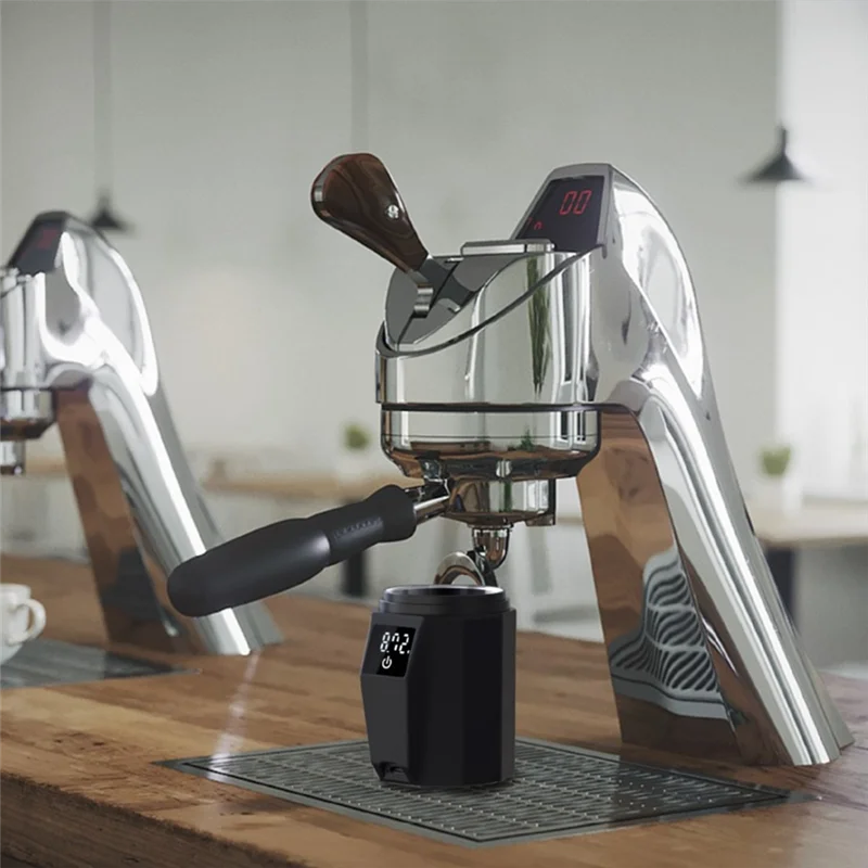 A76G-精密エスプレッソスケールコーヒー計量スケール 58 ミリメートルポルタフィルターエスプレッソ投与カップカウントと測定コーヒー Grou