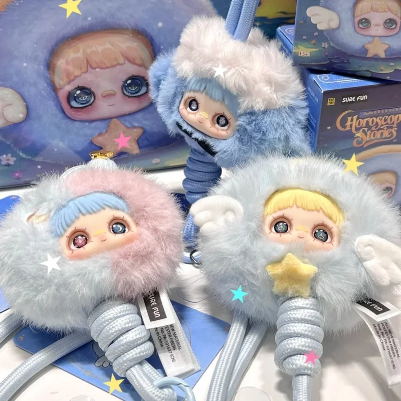 

Новая подлинная виниловая плюшевая глухая коробка Maymei Horoscope Stories V7 Surprise, аниме-кукла, ремешок для телефона, таинственная подвеска, мультяшная трендовая игрушка