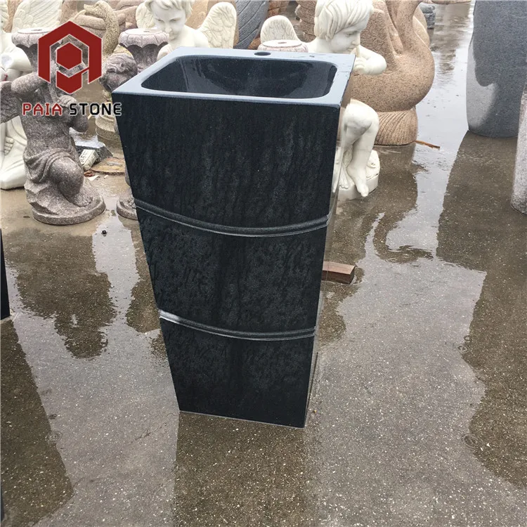 Outdoor Natural Granite Stone Pedestal Sink