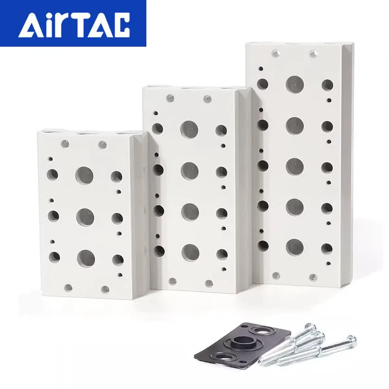 

AirTAC 4V/5V Solenoid Valve Base Busbar Base Plate 100M-200M-300M-400M/-2F-3F-4F-20F Busbar Pneumatic