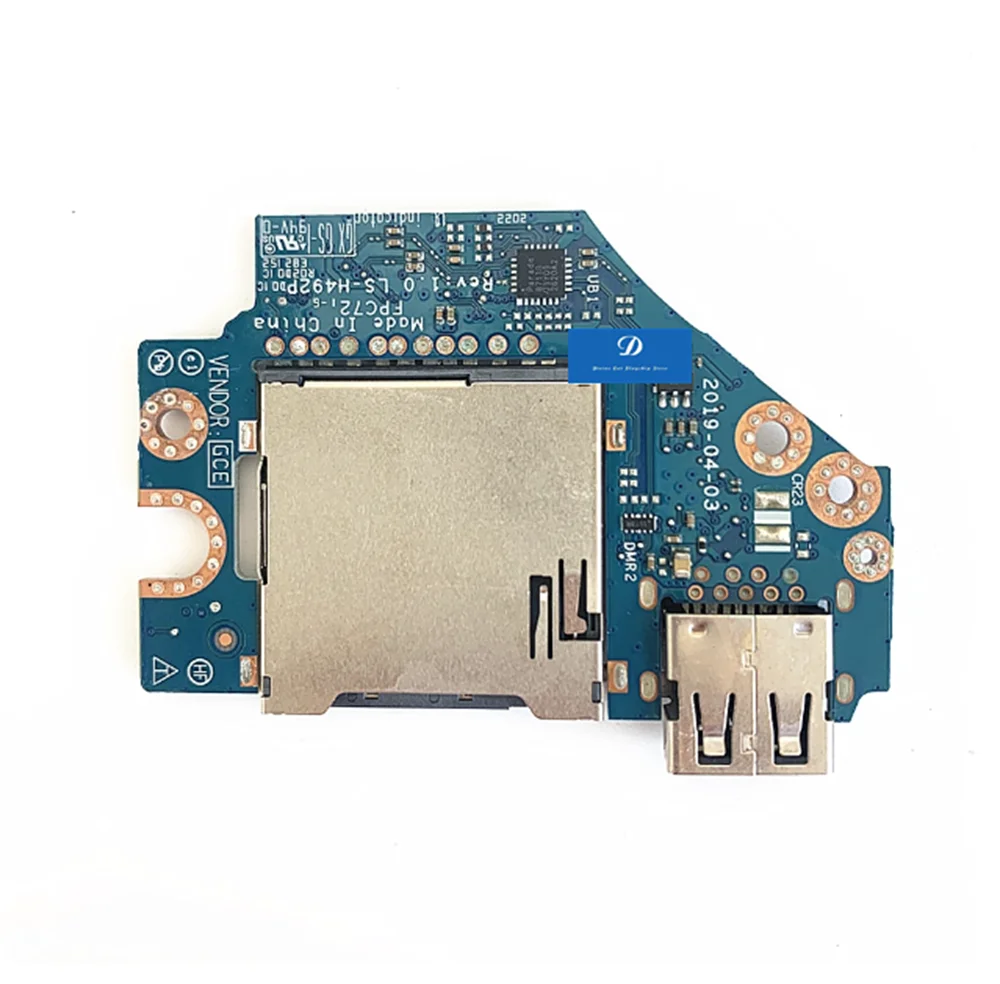 FOR HP Shadow Elf 5 PLUS 17-CB LS-H492P USB SD Card Reader Board