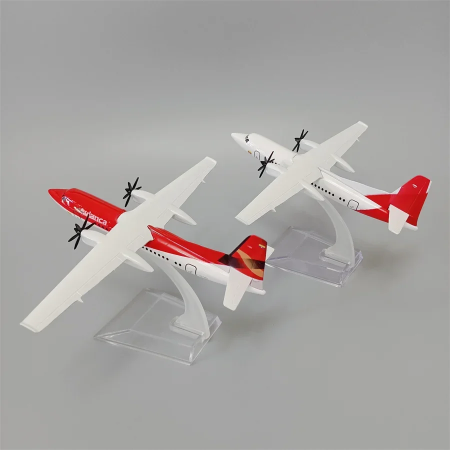 16cm Alloy Metal Air Avianca FOKKER FOK F50 Airlines Diecast Airplane Model FOK F-50 Airways Plane Model Aircraft Kids Toys