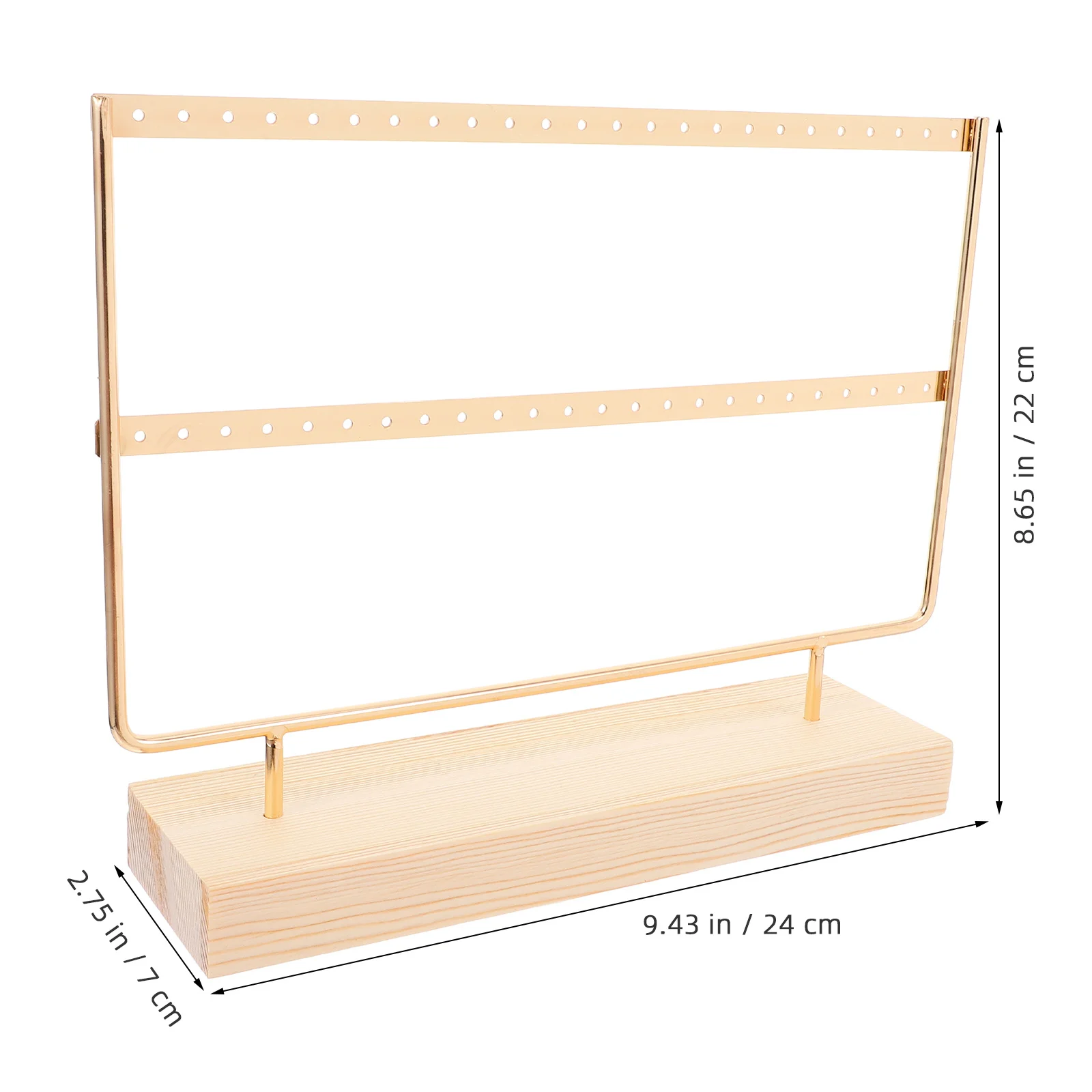 Earring Organizer Stand Multi-Layer Jewelry Holder Durable Iron Construction Stable Base Earring Holder Jewelry Organizer