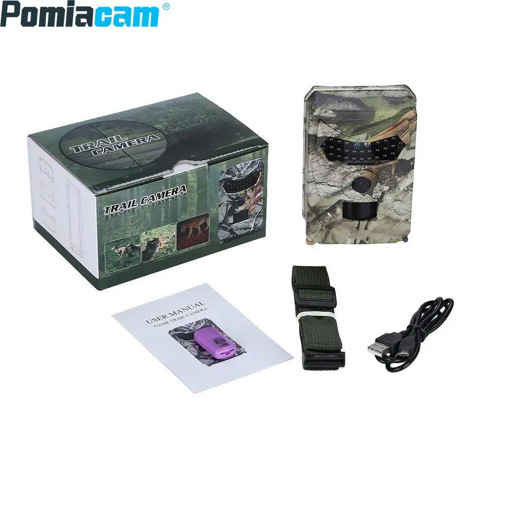 Hunting Camera 12MP Video Recorder Infrared Night Vision Cammera Outdoor 1080P Wildlife Trail Detector IP56 Waterproof PR100