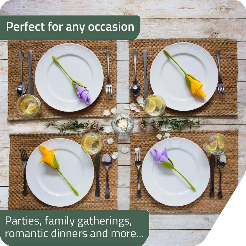 1-20PCS Floral Napkin Caddy Perfect Centerpiece for Wedding Tables Party Events Stylish Everyday Home Dining Decor Accessories