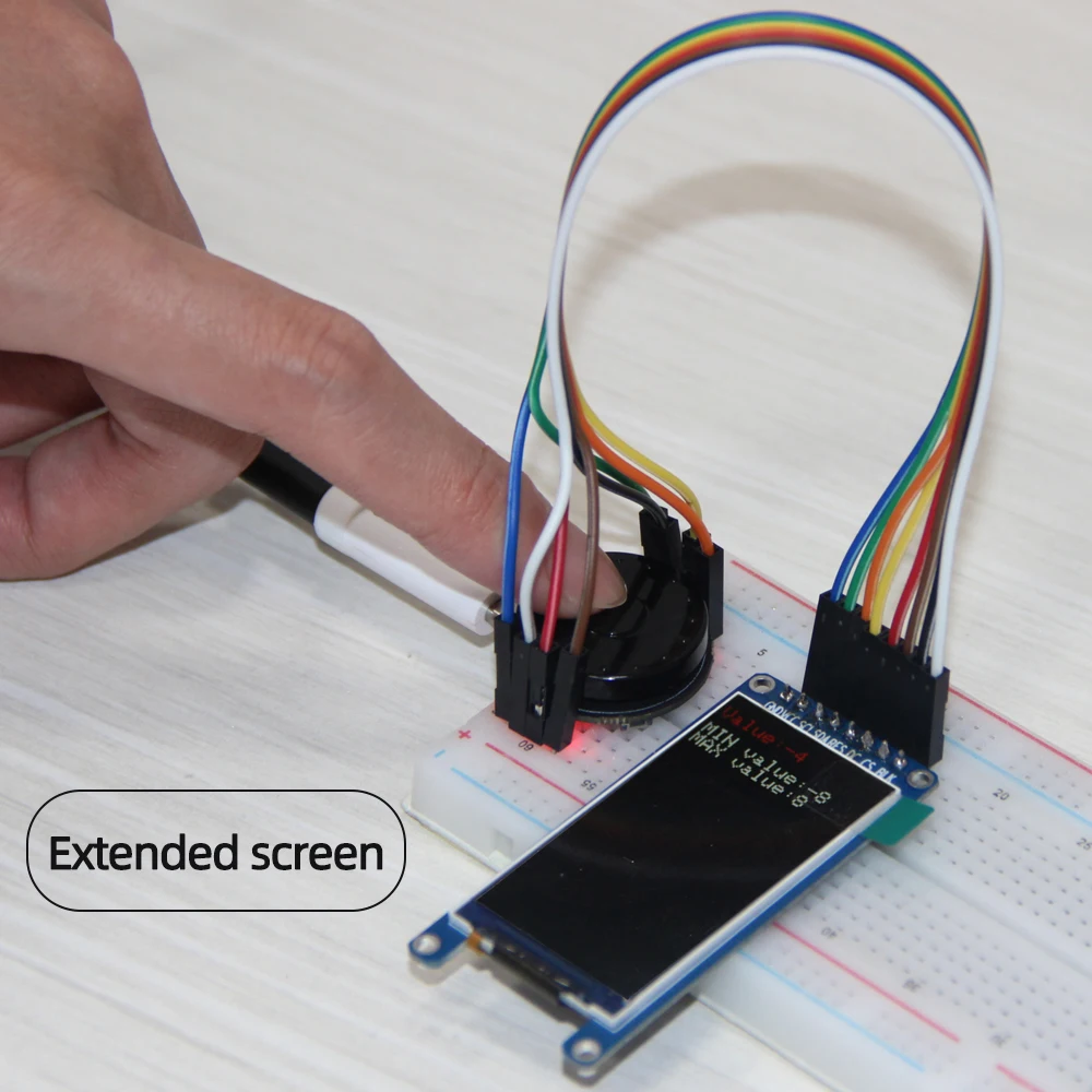 LILYGO® TTGO T-Encoder ESP32 무선 모듈 RGB LED 링 인코더 T-U2T 다운로더 WiFi 블루투스 프로그래밍 개발 보드