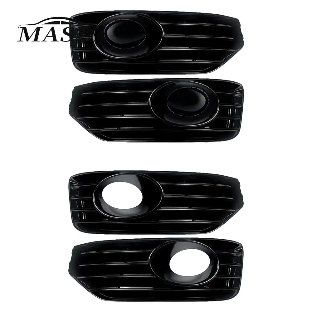 

2pcs Plastic Car Front Bumper Fog Light Grille Cover for VW T5 Transporter Caravelle Sportline 2010 2011 2012 2013 2014 2015