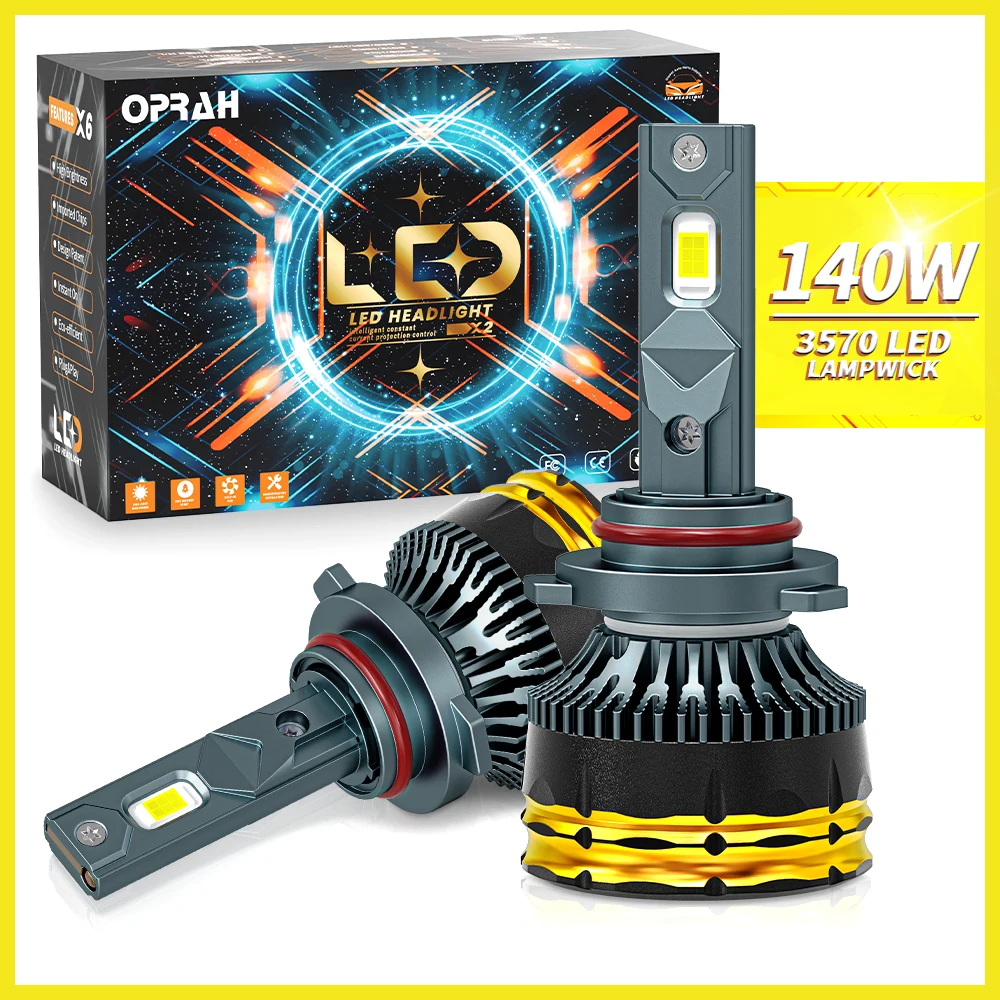 Oprah 2pcs LED H7 H4 H11 H8 H1 9005/HB3 9006/HB4 Car Headlight Bulb Hi/Lo Beam Canbus High Power 100W For Car Front Lighting Kit