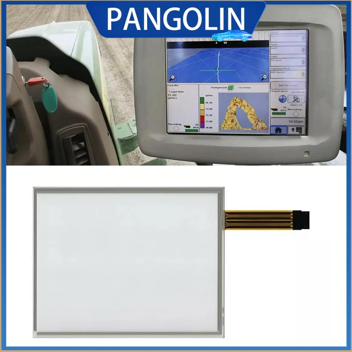 

PANGOLIN 10,4-дюймовый 8-проводной сенсорный экран, стеклянная панель дигитайзера, замена для монитора John Deere GreenStar GS2 2600