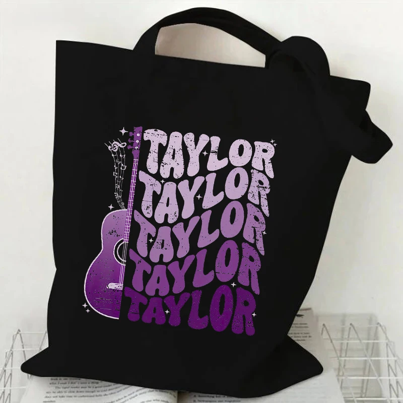Questo è Taylor Thing che non capiresti borsa di tela per chitarra borsa per la spesa portatile di grande capacità
