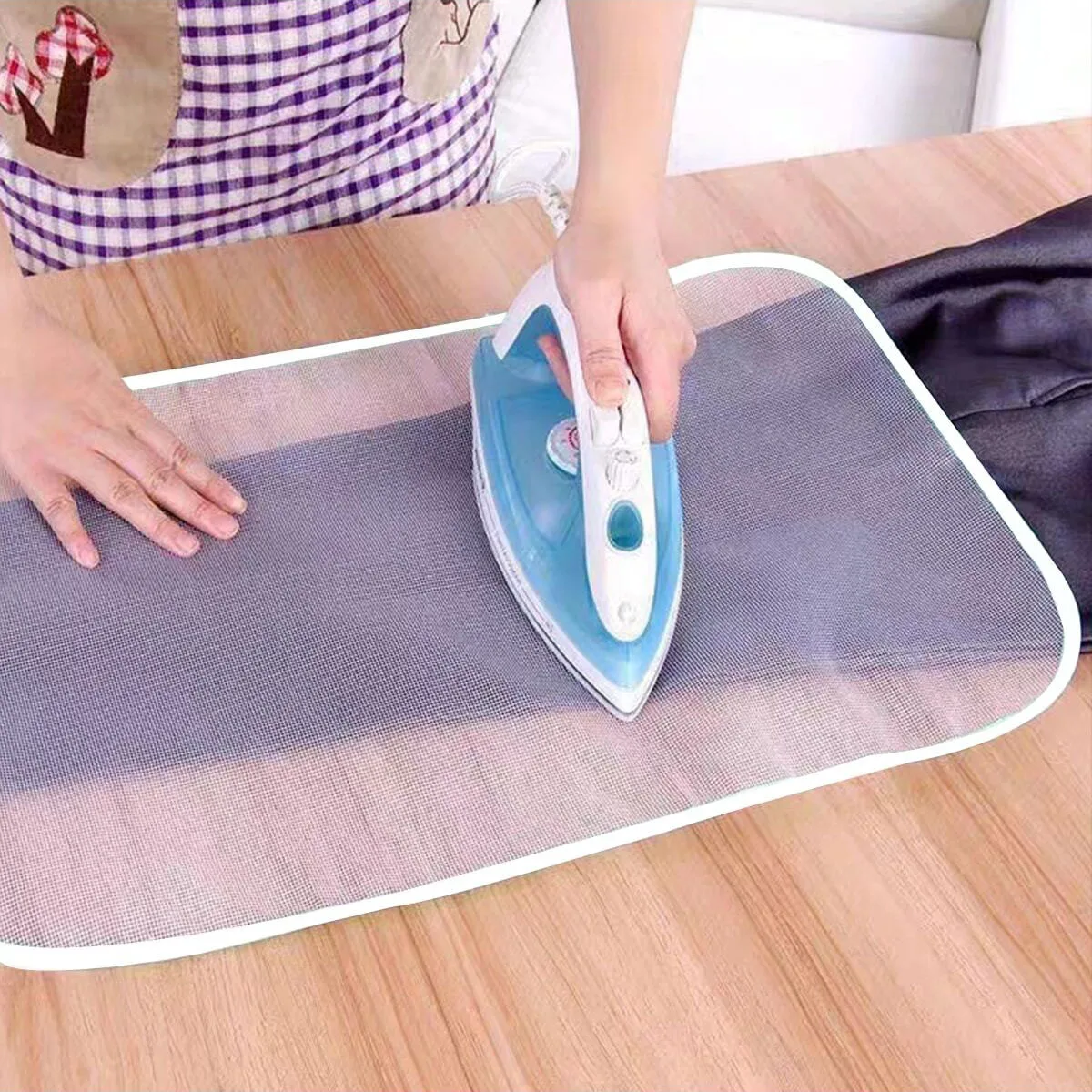 1-Iron Pad, Anti Slip Ironing Insulation Pad, High Temperature Resistant Ironing Protection Pad 40*60cm/15.74*23.61inch