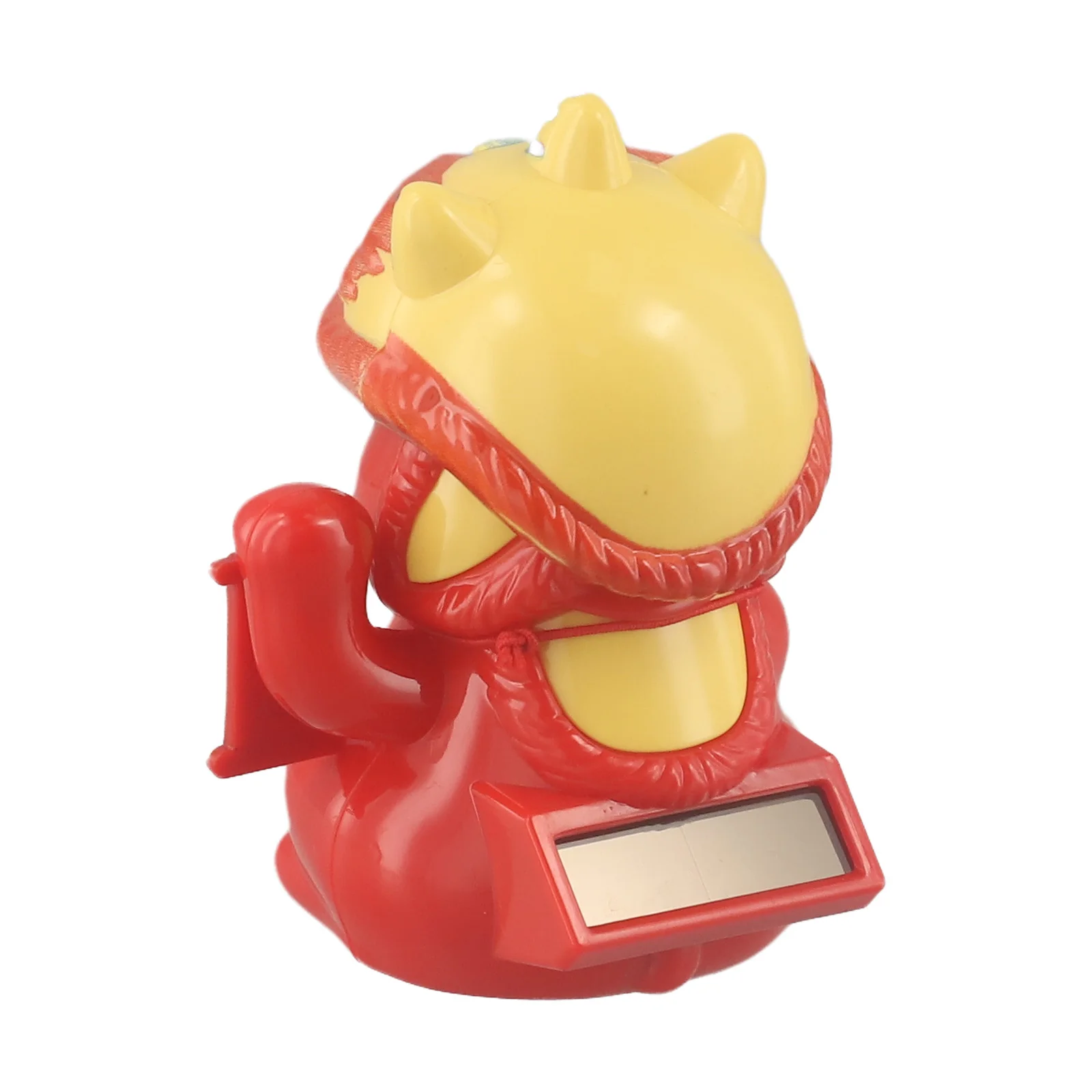 for solar LightSensing Nodding Lucky Cat Ornament Featuring Lion Dance Design with Automatic Movement for Car and Office Display
