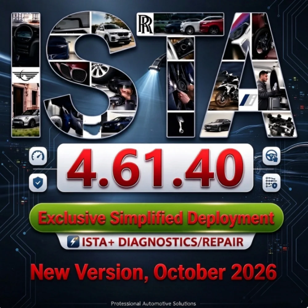 LastesISTA 4.61.40 Oct 2026 Diagnostic Software Support ICOM ENET K+DCAN OBD Motorrad & Motorcycle Supported with full Psdzdata