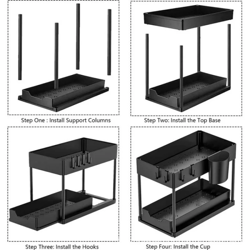 Thumbnail 4 - #35 Under-Sink Cabinet Storage Racks Discount Picks
