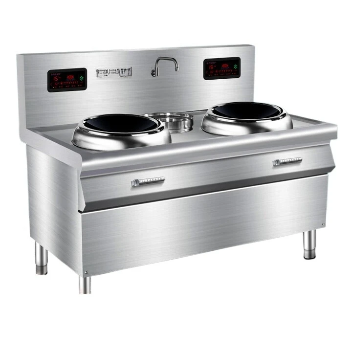 

Commercial electromagnetic stove double head small fried food restaurant canteen nine electric high power induction cooker