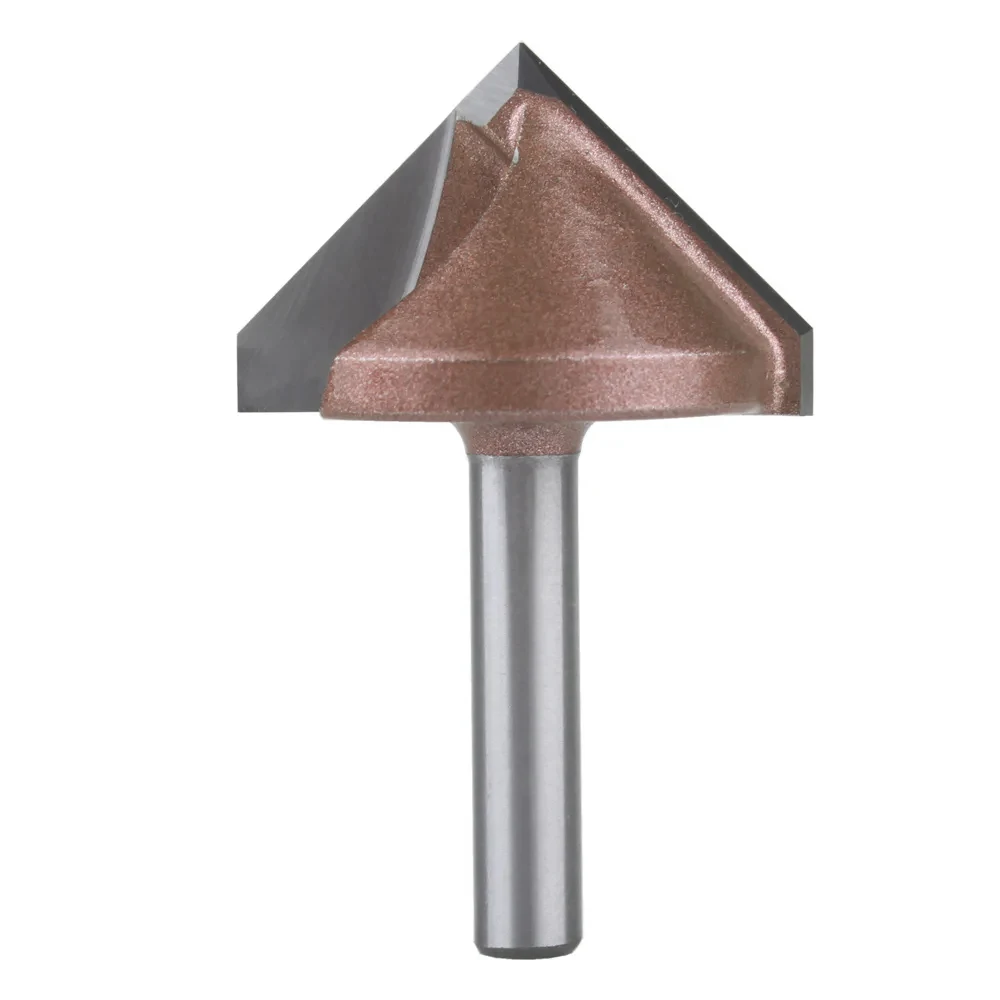 1pc 6mm V Bit CNC solid carbide end mill 3D Router Bits for Wood tungsten woodworking MDF milling cutter 60 90 120 150 deg