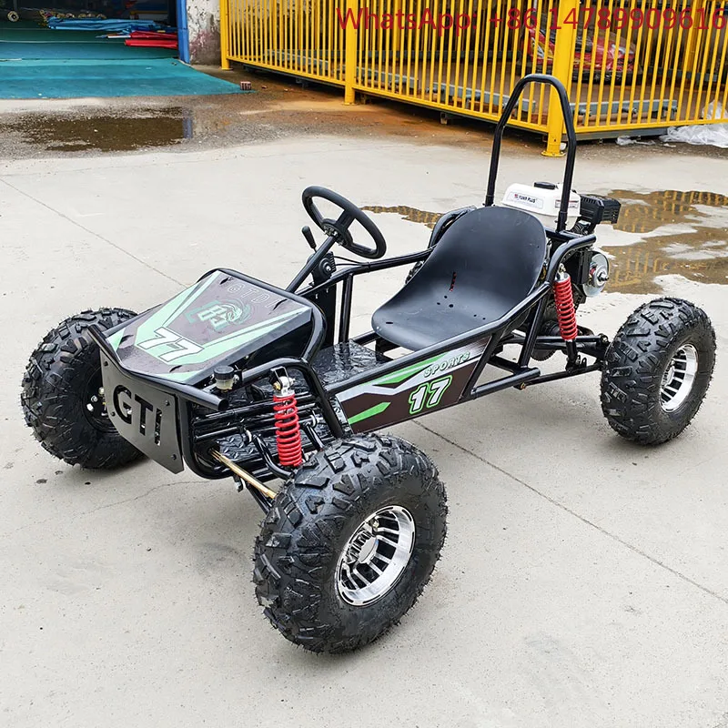 New Outdoor 212cc 4 Stroke Gas Pedal Go Kart Backyard Track Racing Adventure Fast Ride Adult 70km/hIt's All About The ThrillCKC，