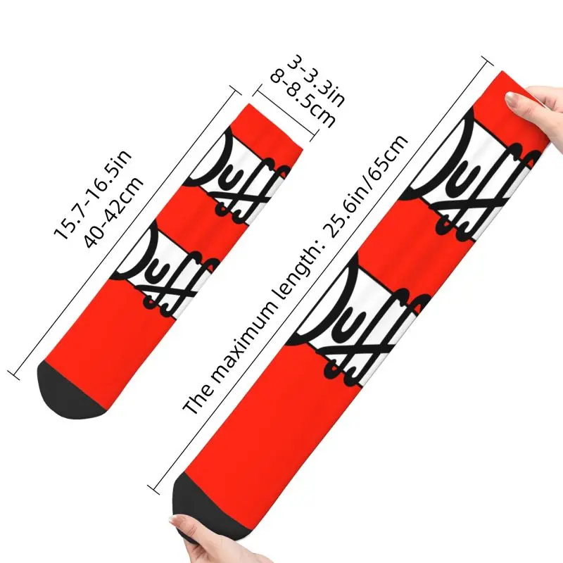 Duff Beer Dress Socks for Men Women Warm Fashion Crew Socks