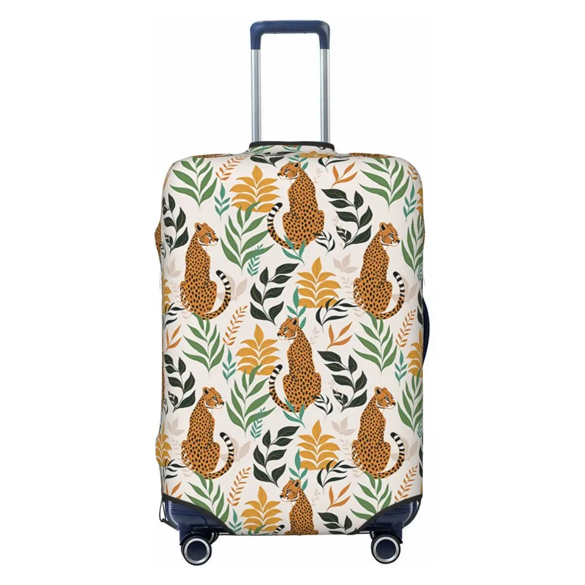 

Wild Cheetahs Pattern Suitcase Cover Dust Proof Luggage Protective Covers for 18-32 inch