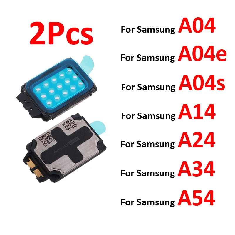 Pop 2Pcs Phone Loudspeaker For Samsung A04 A04e A04s A14 A24 A34 A54 LTE 5G New Loud Speaker Buzzer Bottom Music Ringer Flex Cab